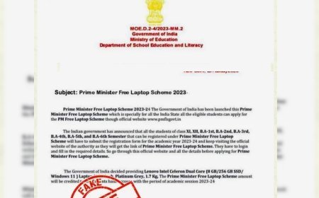 ‘ପ୍ରଧାନମନ୍ତ୍ରୀ ମାଗଣା ଲାପଟପ୍‌ ଯୋଜନା ୨୦୨୩’: ସମ୍ପୂର୍ଣ୍ଣ ମିଛ ଖବର