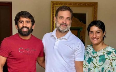 ନିର୍ବାଚନ ଲଢ଼ିବେ ବଜରଙ୍ଗ ପୁନିଆ ଓ ଭିନେଶ ଫୋଗାଟ୍‌!