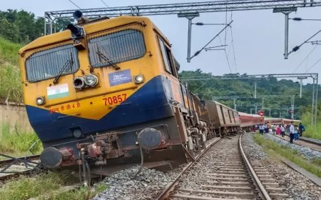 ଟ୍ରାକରୁ ଖସିଲା ଯାତ୍ରୀବାହୀ ଟ୍ରେନ୍‌ର ଏକାଧିକ ବଗି
