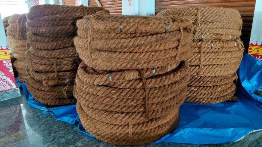 ଥଯାତ୍ରା ପାଇଁ ପୁରୀରେ ପହଞ୍ଚିଲା ଦଉଡ଼ି